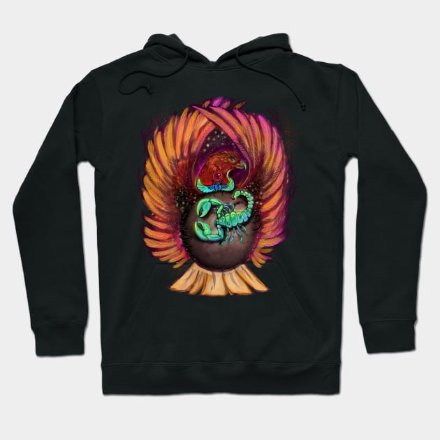 Scorpio Zodiac Design Hoodie by Shadowind